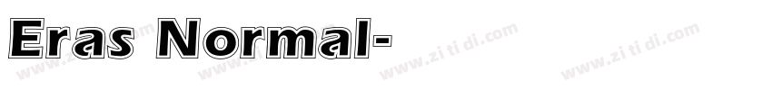 Eras Normal字体转换